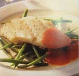 Roast Cod with Fresh Tomato Sauce